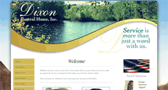 Desktop Screenshot of dixonfuneralhome.com